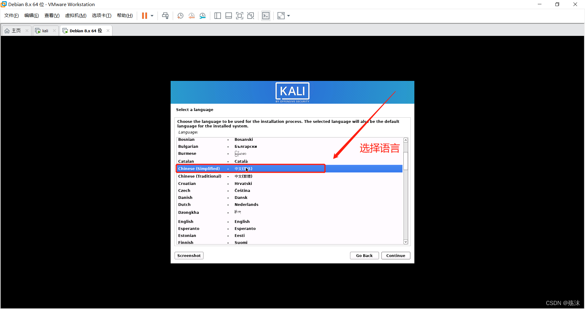 虚拟机如何安装kali