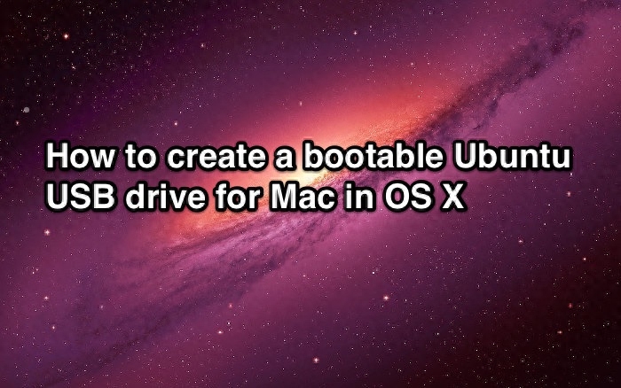 在 Mac OS X 系统中创建用于 Mac 的 Ubuntu USB 启动盘-量子哈希